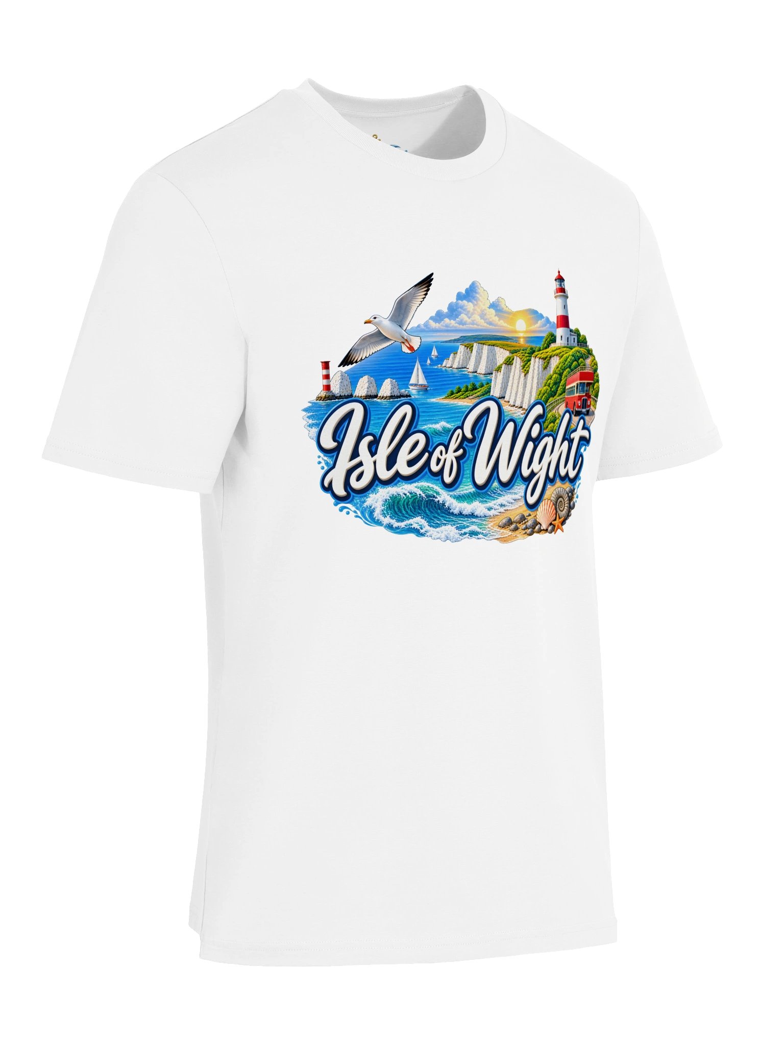 Isle of Wight Scenic Unisex Organic T-Shirt product image (6)