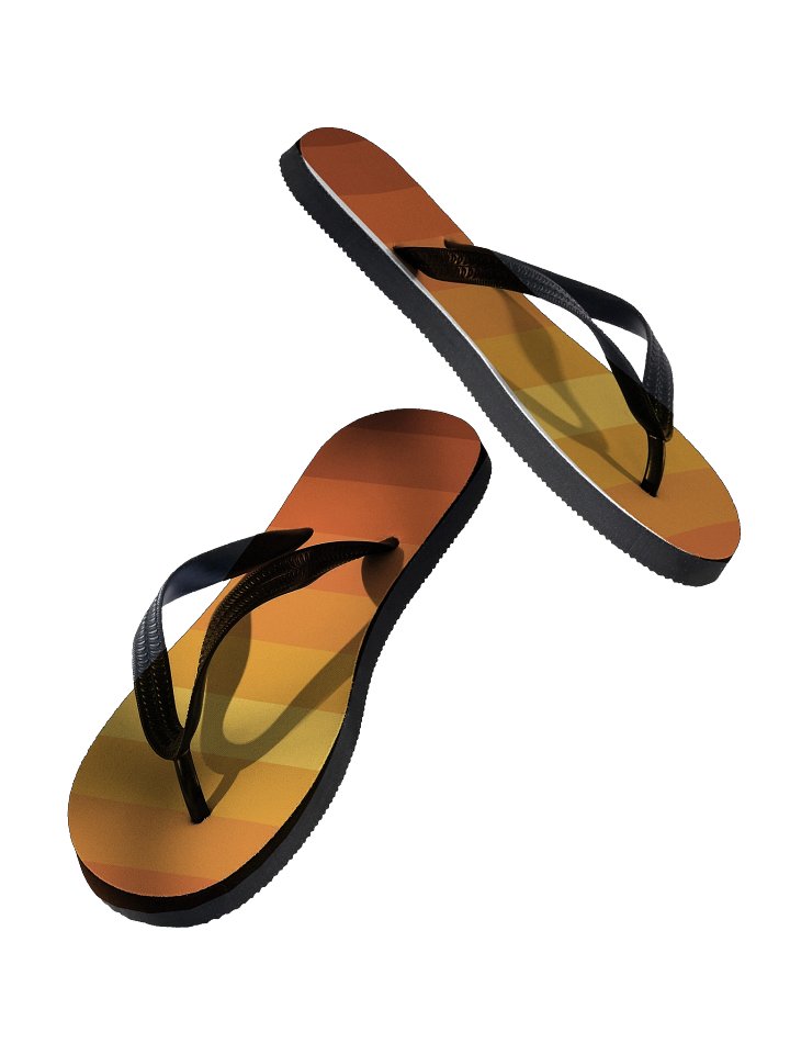 Sunset Stripes Custom Flip-Flops product image (2)