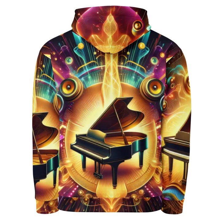 Piano Musical Instrument - All-Over Unisex Hoodie #23 product image (2)