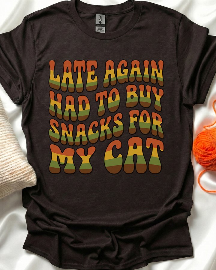 Late Cat Snacks T-Shirt product image (1)