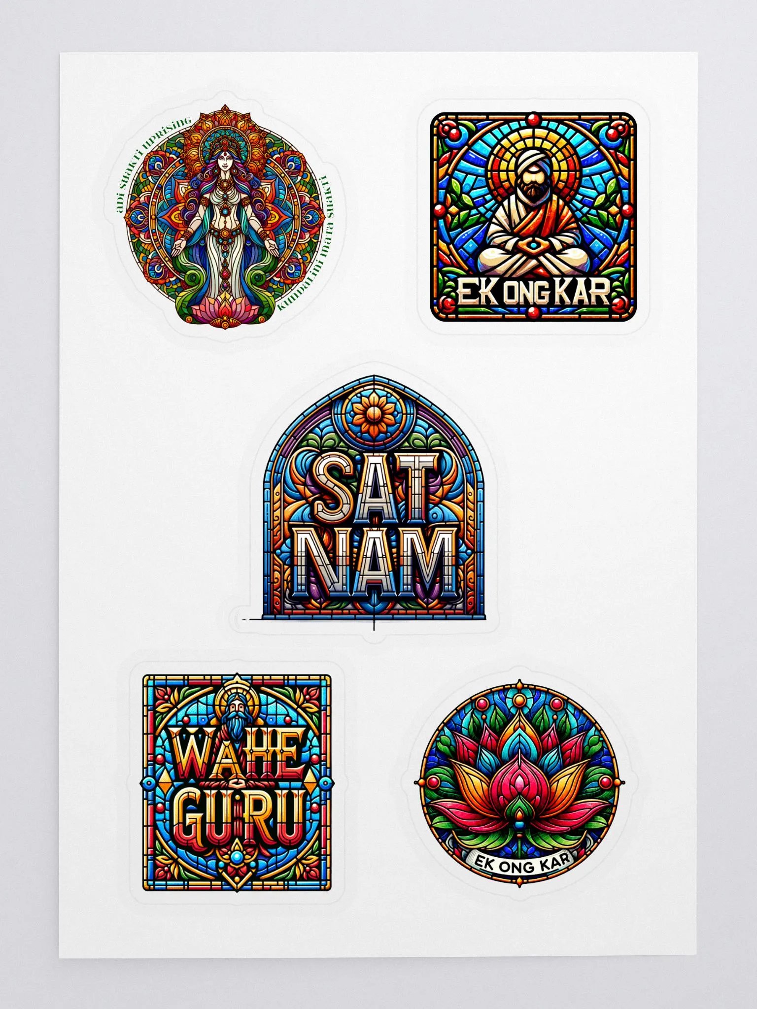 Devotional Mantra Kiss Cut Sticker Sheet product image (3)