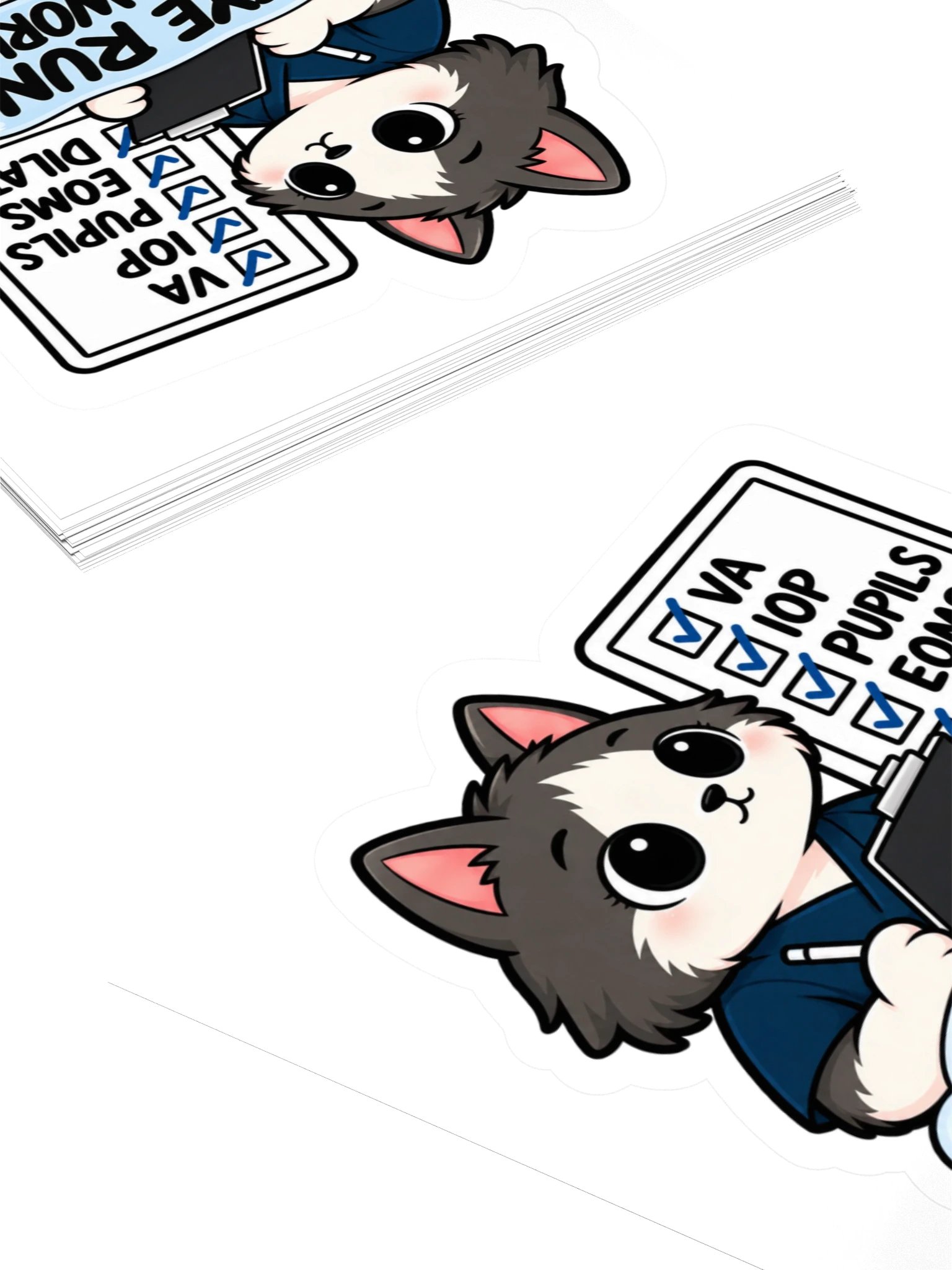 Sleepy Optometrist Eye Run This Workup Sticker product image (4)