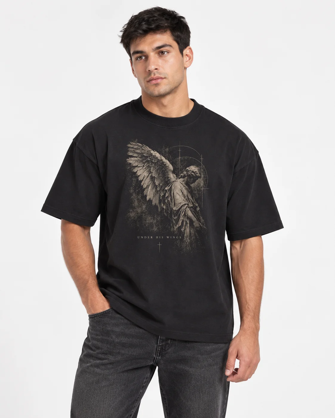 Under His Wings Oversized Tee product image (1)