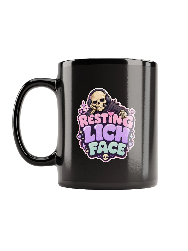 Resting Lich Face Black Mug product image (1)