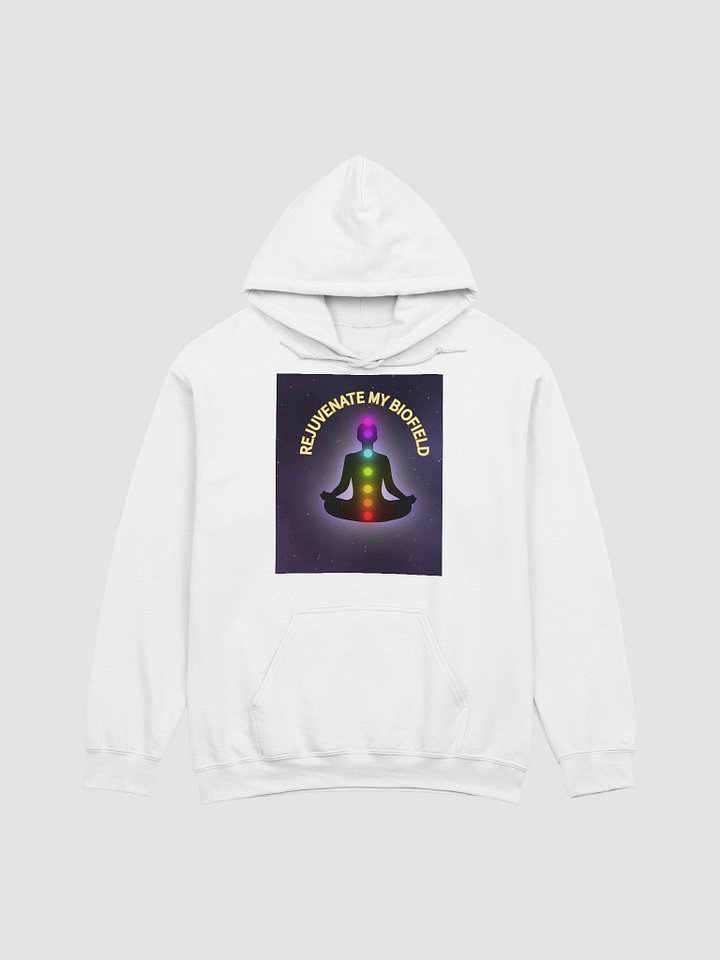 Rejuvenate MY Biofield White Hoodie product image (1)