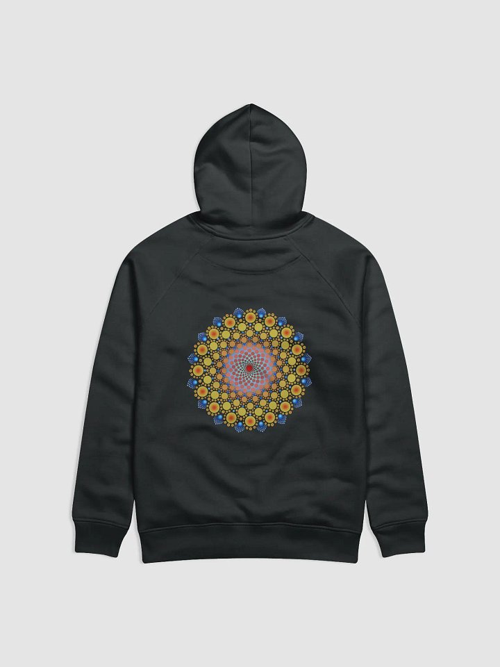 Orange Sunflower Mandala Eco-Hoodie product image (3)