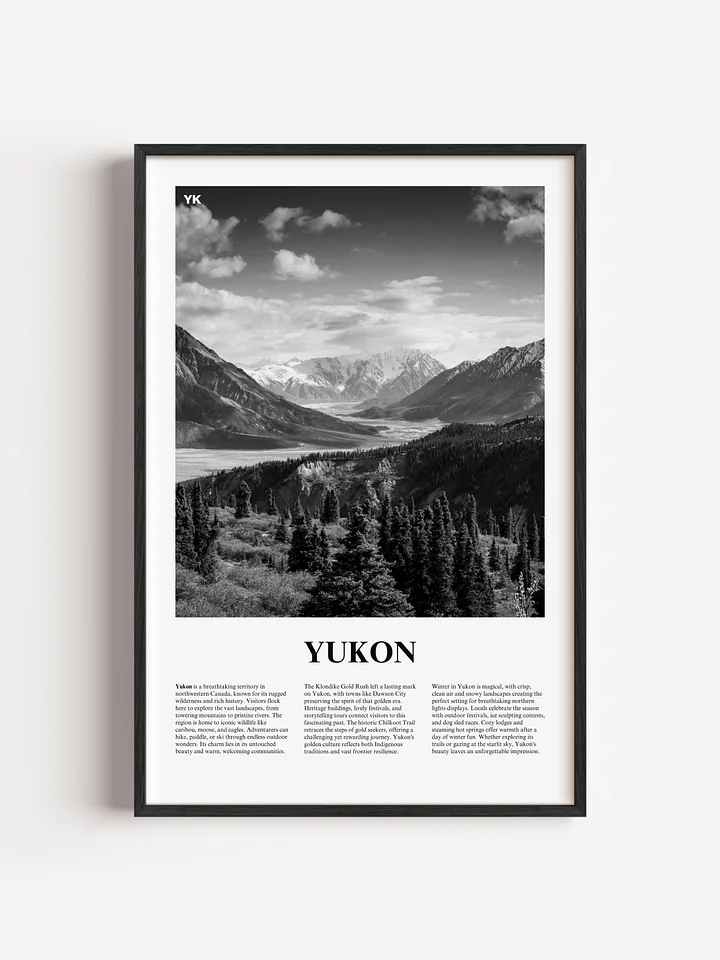 Yukon 01 Newspaper Poster | Framed product image (1)