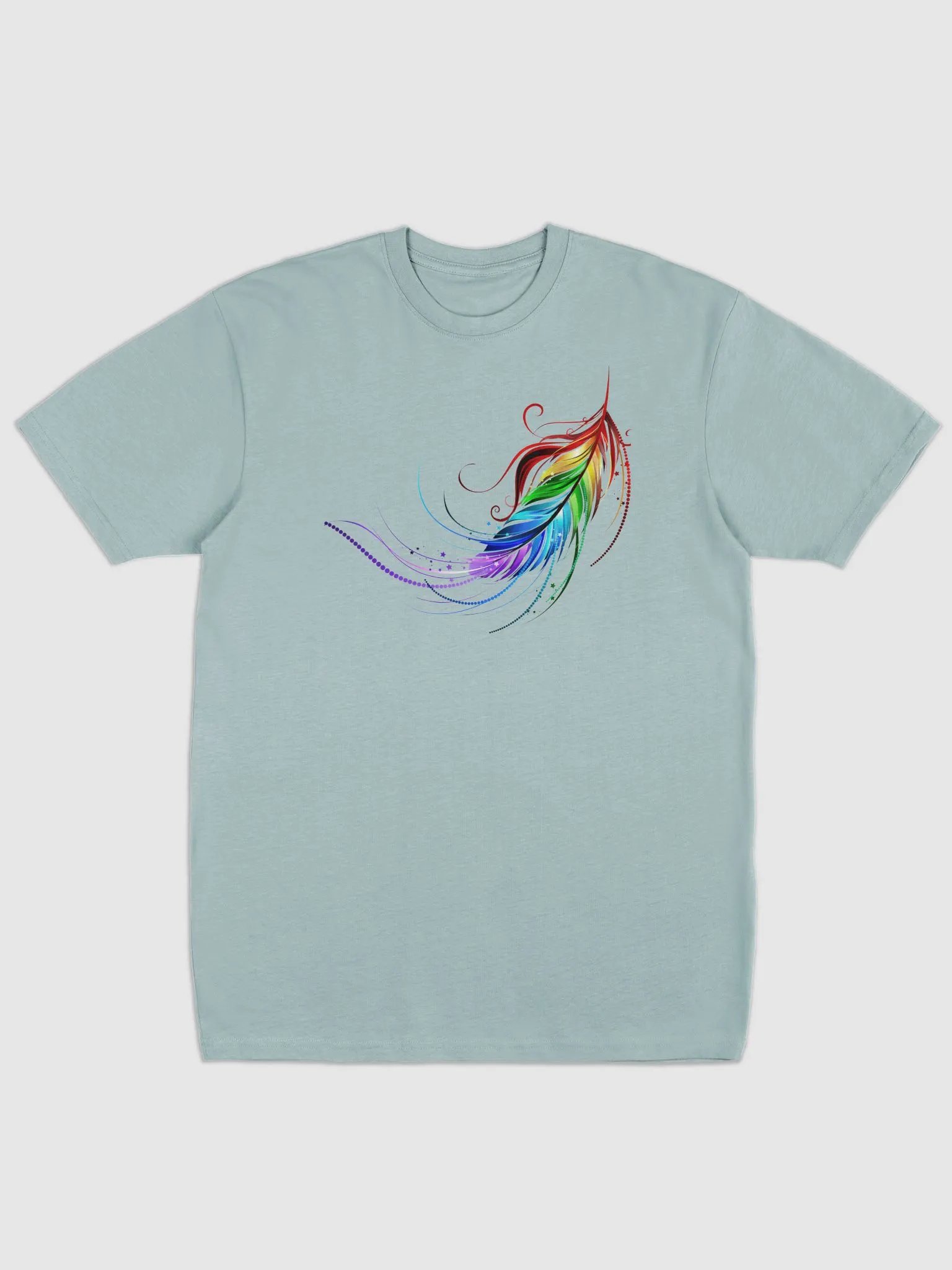 Vibrant Feather Whimsy Tee product image (1)