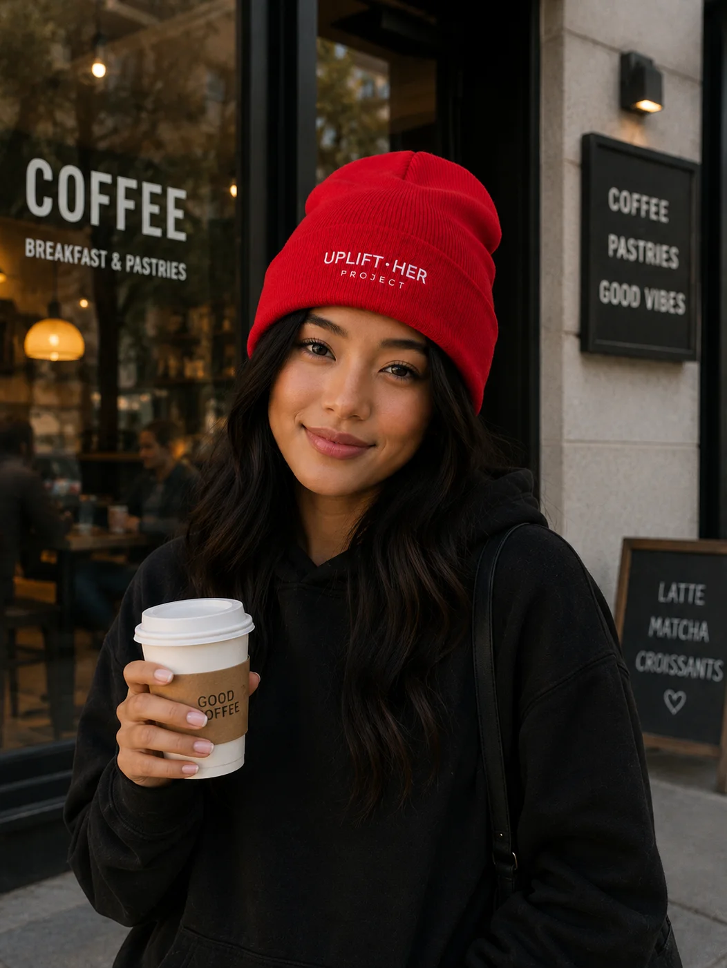 Uplift Her Project Logo Beanie product image (1)