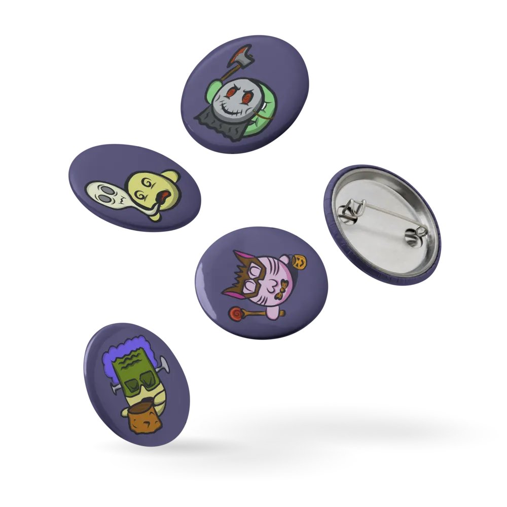 Dango Spooky Set - Pin Buttons product image (5)