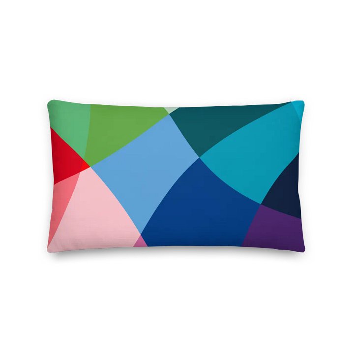 Vibrant Geometric Harmony Premium Pillow product image (2)