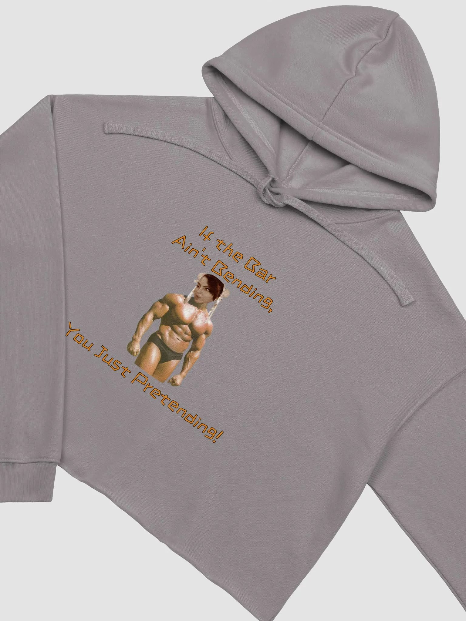 If The Bar Ain't Bending Crop Hoodie product image (2)