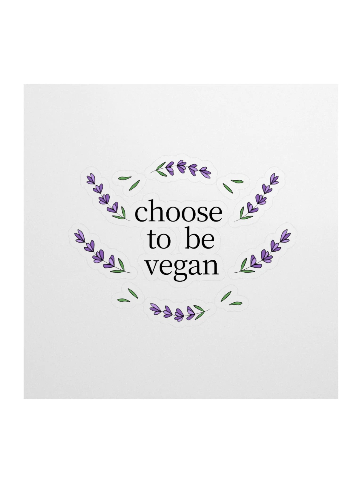 “Choose to be Vegan” Fun Sticker product image (1)