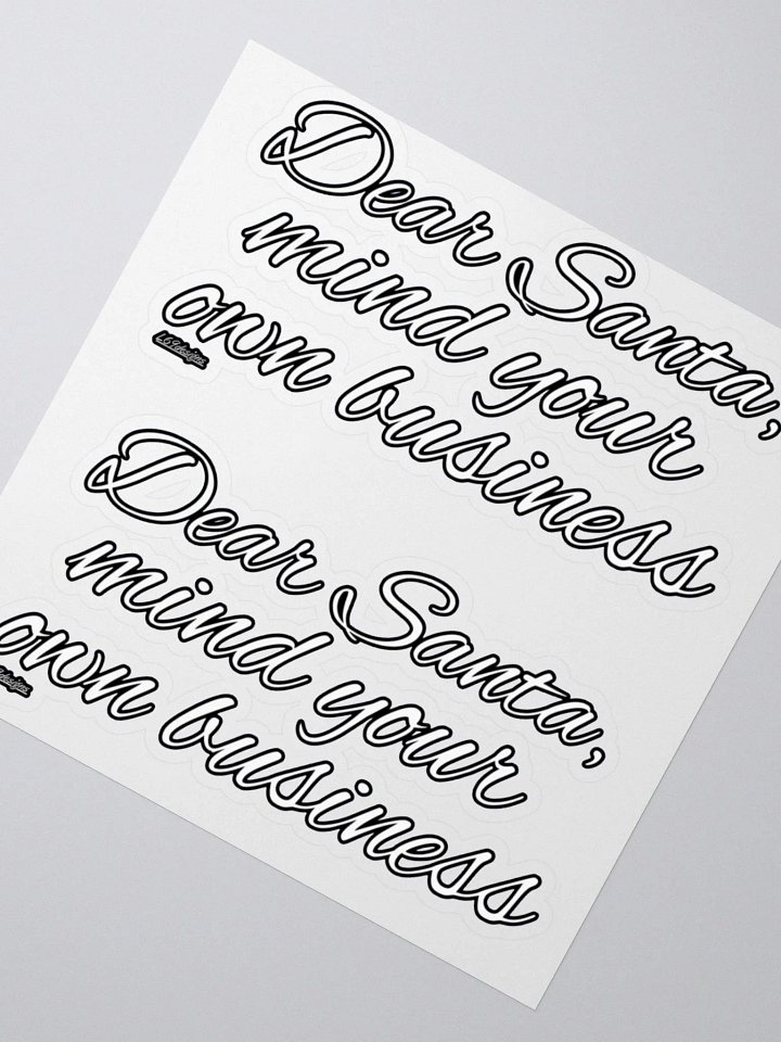 DEAR SANTA, MIND YOUR OWN BUSINESS product image (5)
