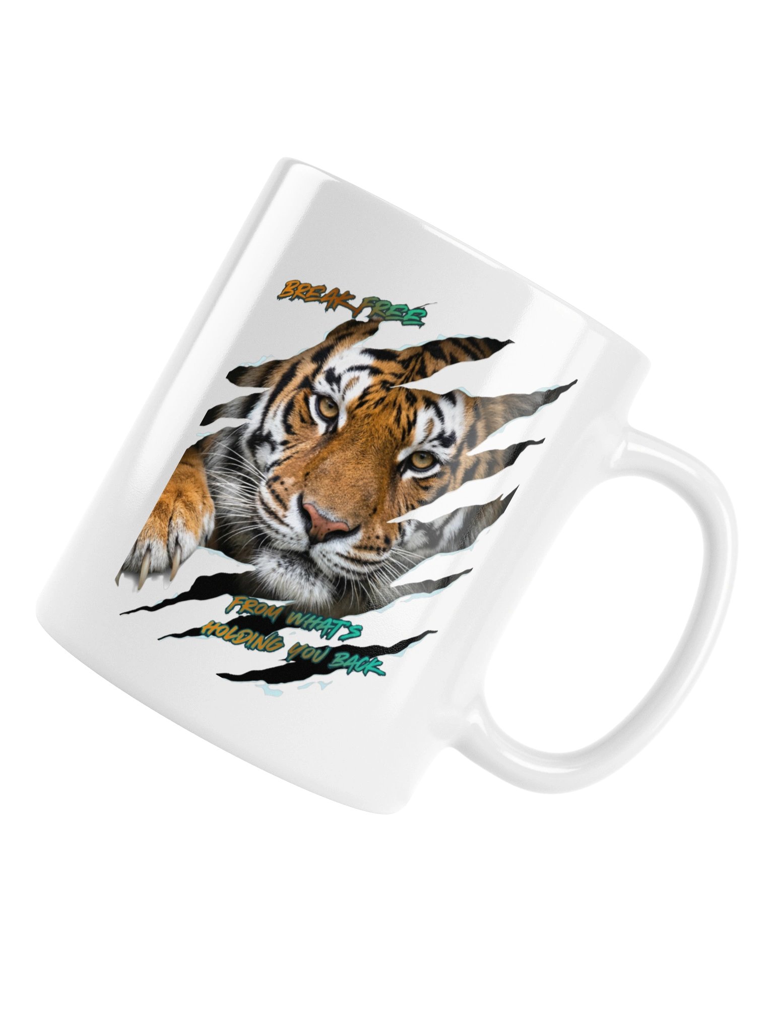 Mind Matter - Break Free - Tiger Mug White product image (16)