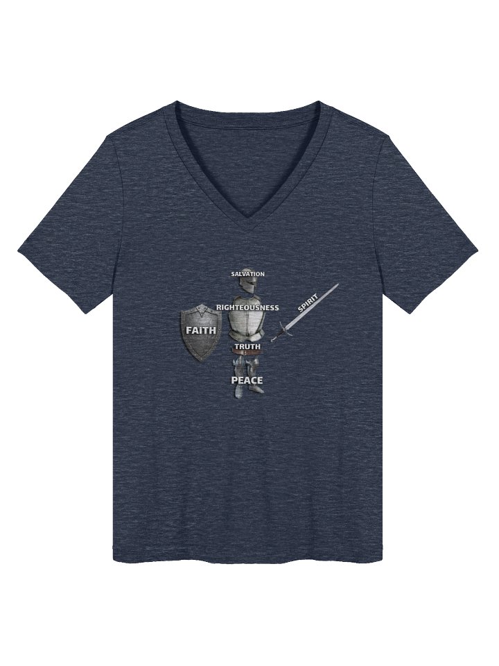 Full Armor of God Women's V-Neck T-Shirt product image (2)