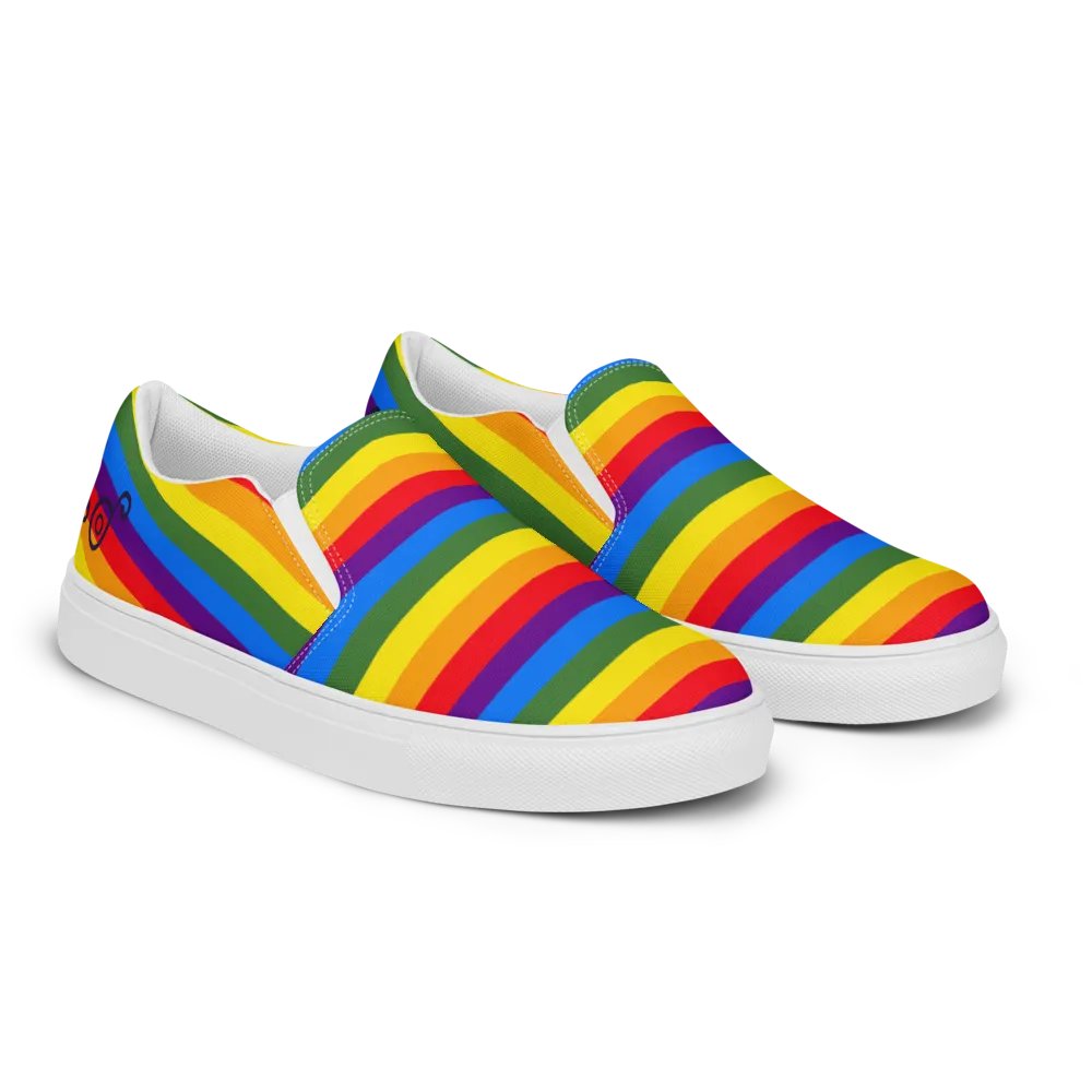 Rainbow Harmony Slip-On Canvas Shoes product image (2)