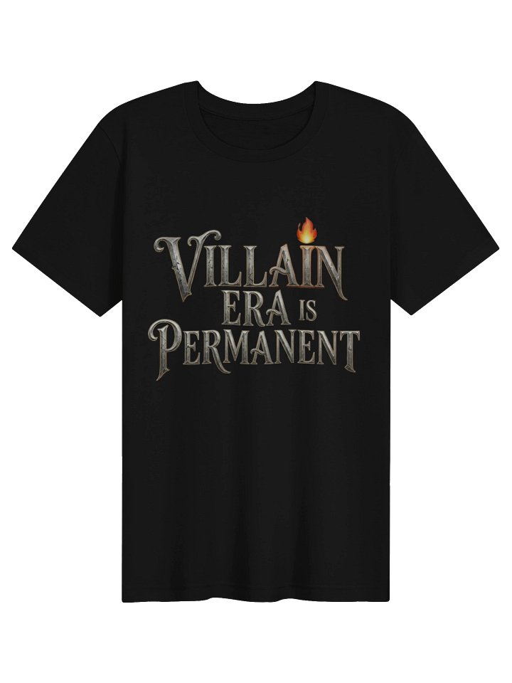 Villain Era Is Permanent Tee | Dark Romance & Fantasy Bookish T-Shirt product image (2)