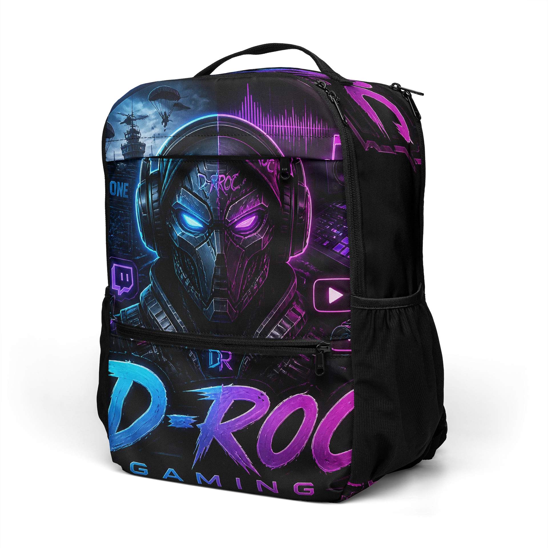 D-ROC Warzone Neon Gamer Laptop Backpack product image (5)