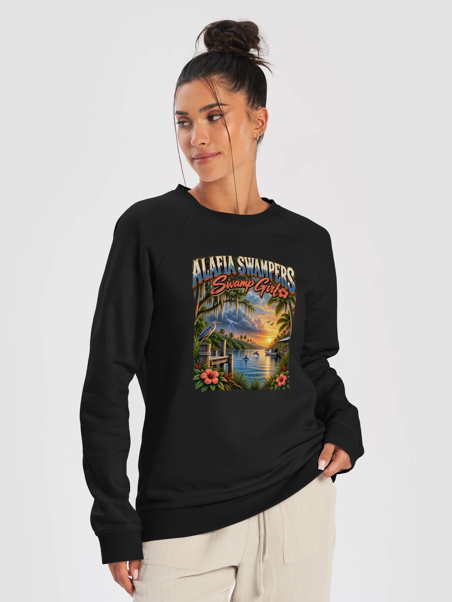 She's the Sun & the Storm Organic Raglan Sweatshirt product image (13)