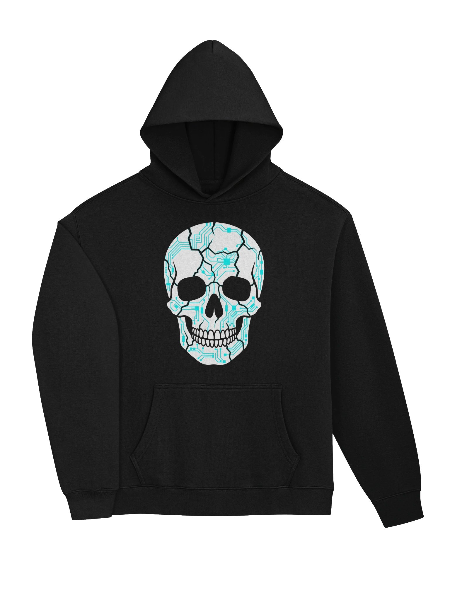 Cyber Skull Checkerboard Hoodie | Circuit Skull Hoodie | AS Colour product image (3)