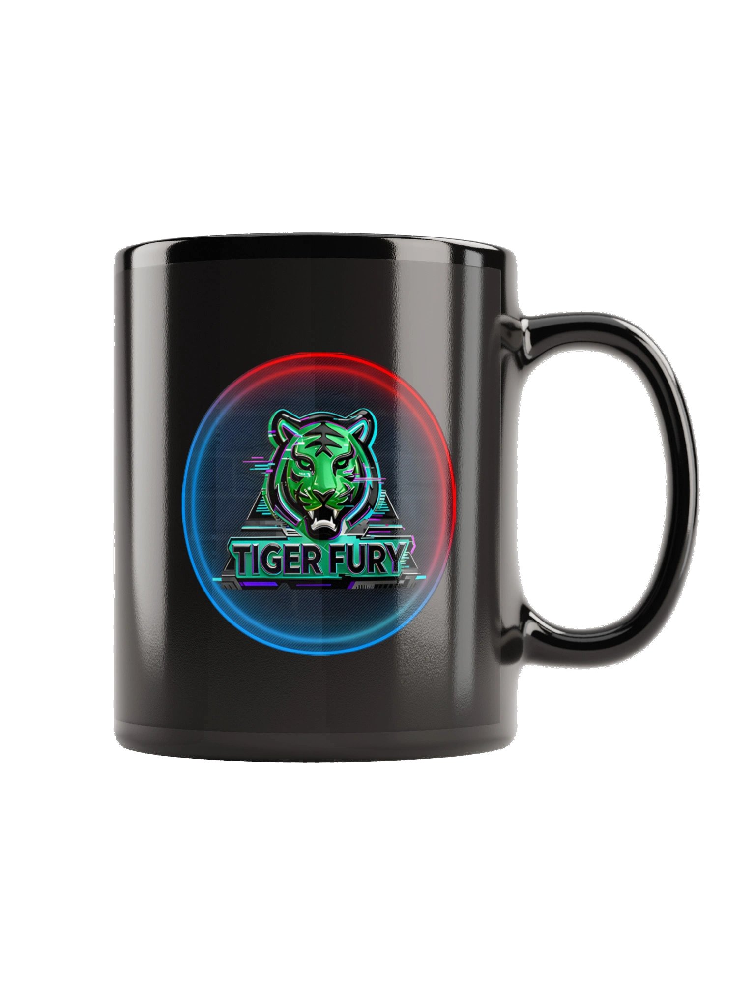 Tiger Fury Neon Logo Mug product image (5)