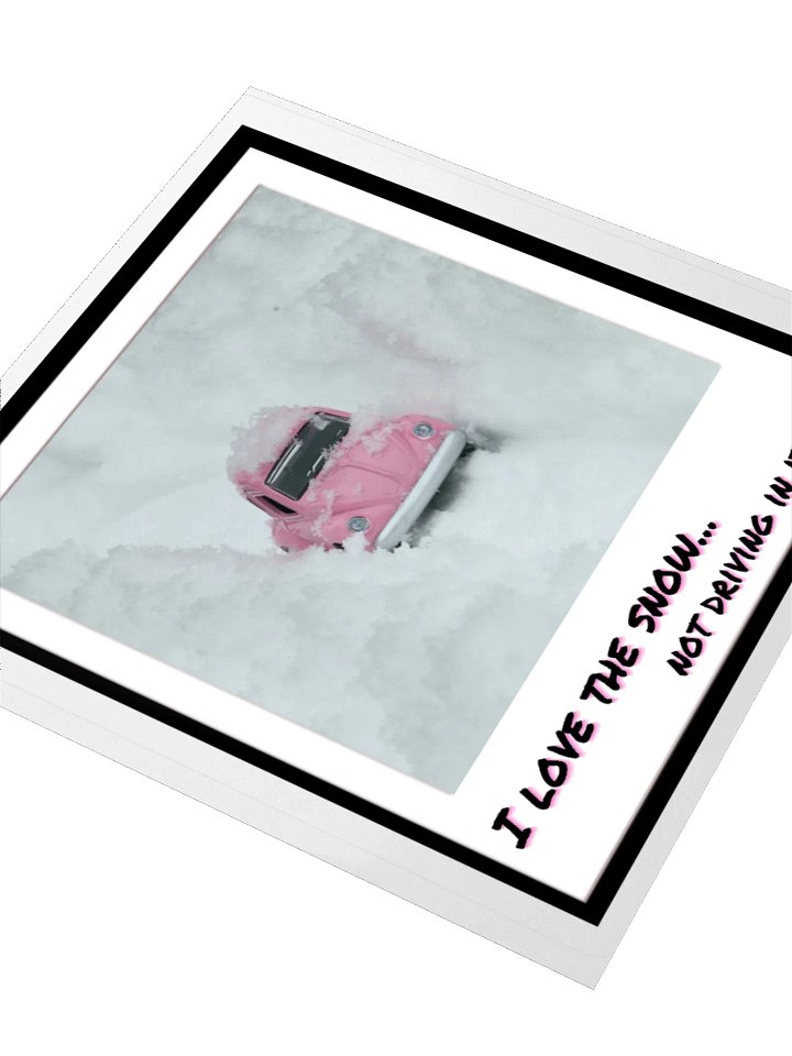Car in the Snow Sticker product image (1)