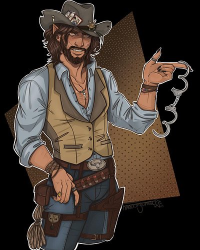 Yeah I’m still here. About six months behind but I’m still producing things!

#rambol_va gorgeous werewolf Silas. Gotta be ho...