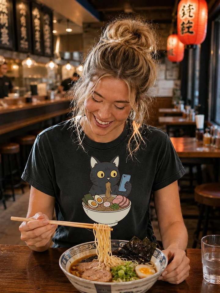 Cat Ramen Break Tee product image (1)
