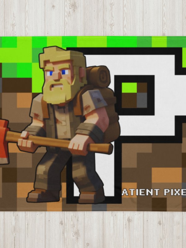 Patient PixelZ P Logo Throw Blanket (PixelZ My Craft) product image (2)