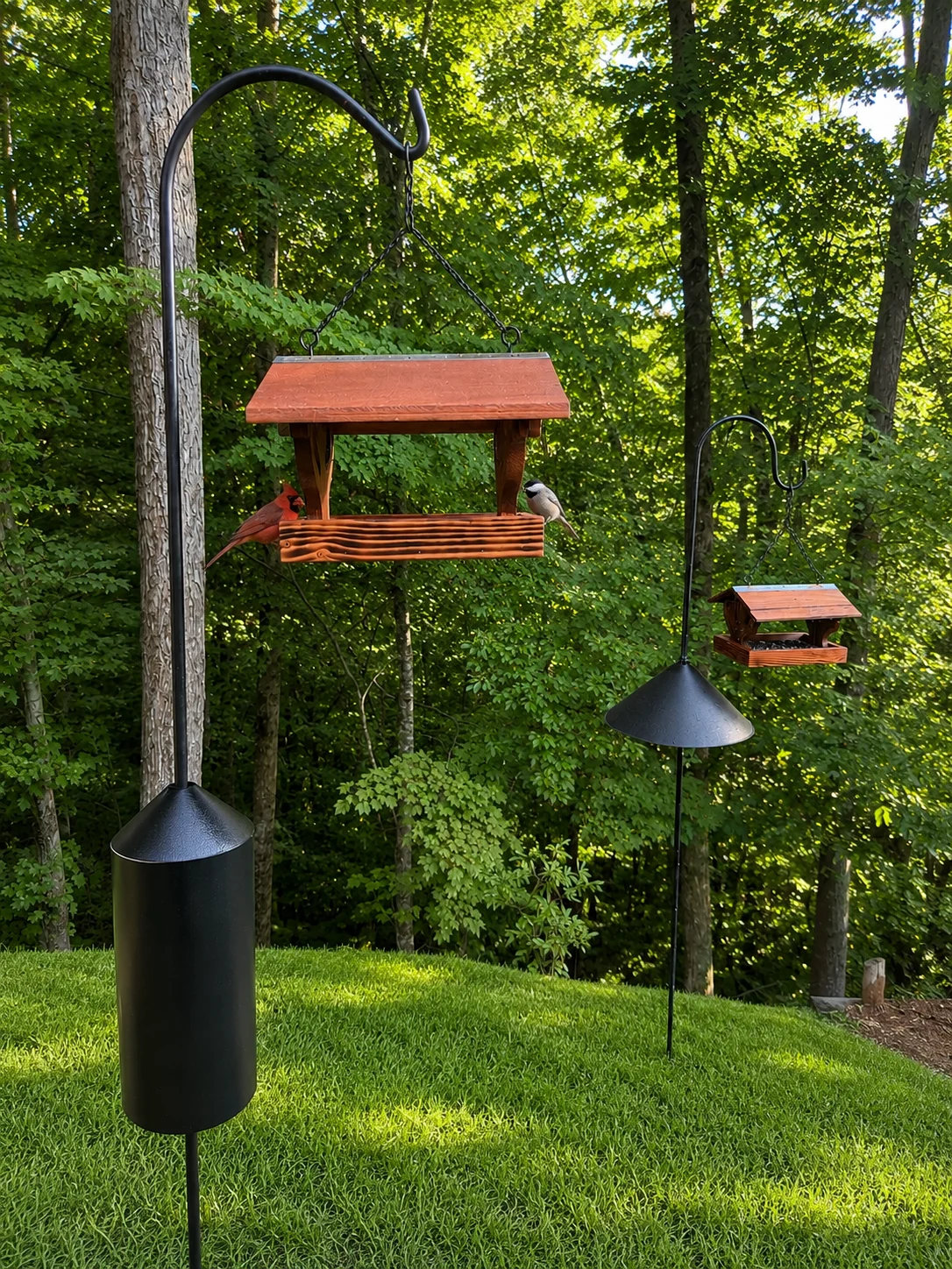 Handcrafted Covered Bird Feeder with Tree Cutout product image (3)