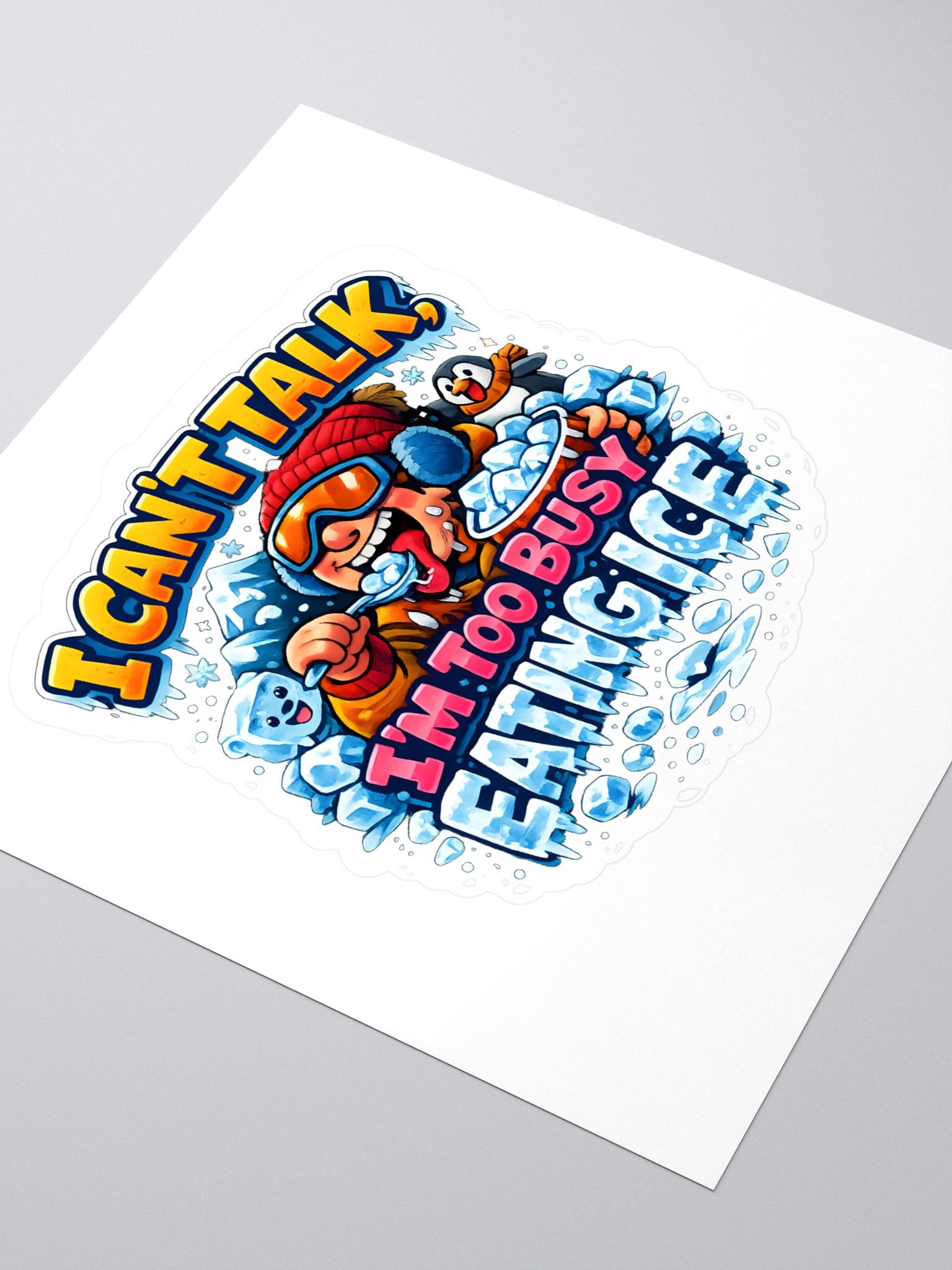 Eating Ice Sticker product image (3)
