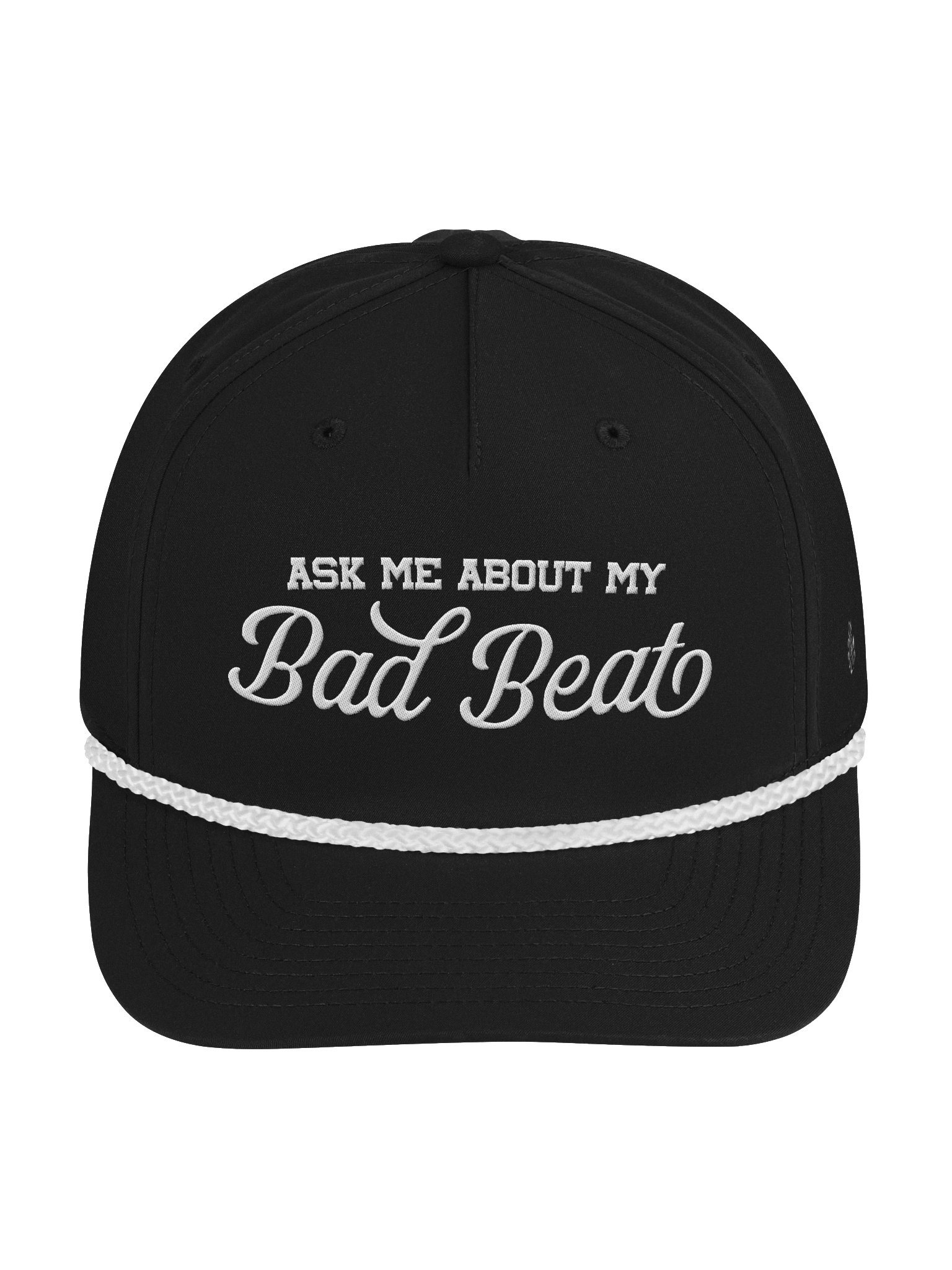 'Ask Me About My Bad Beat' Rope Hat product image (1)