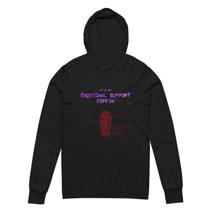 Emotional Support Coffin Light Hoodie product image (2)