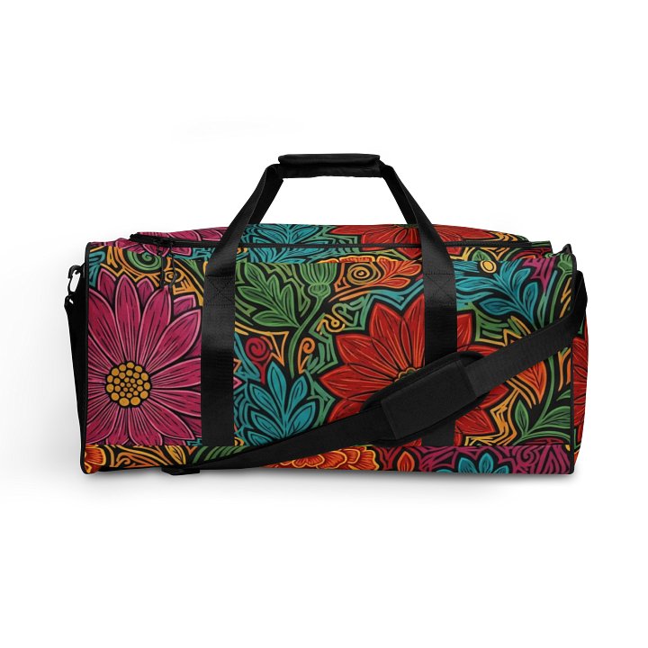 Mexican Floral Symphony All-Over Duffle Bag product image (1)