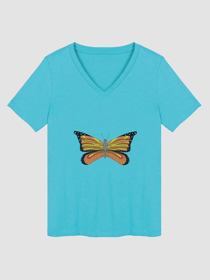 Whimsical Spoon Butterfly Women's V-Neck Tee product image (1)