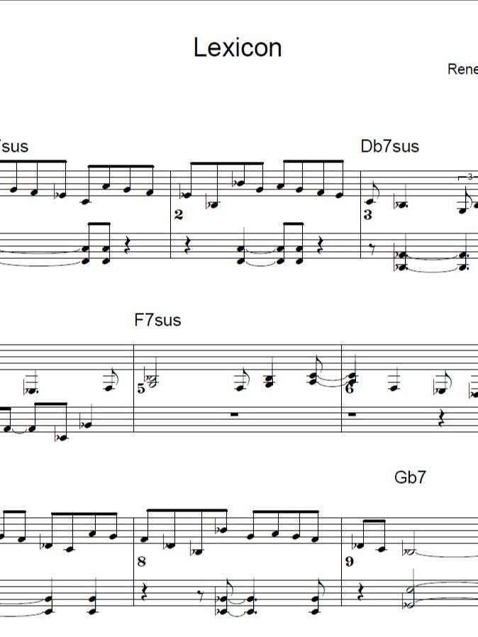 Lexicon - ModJazz - Piano sheet music product image (1)