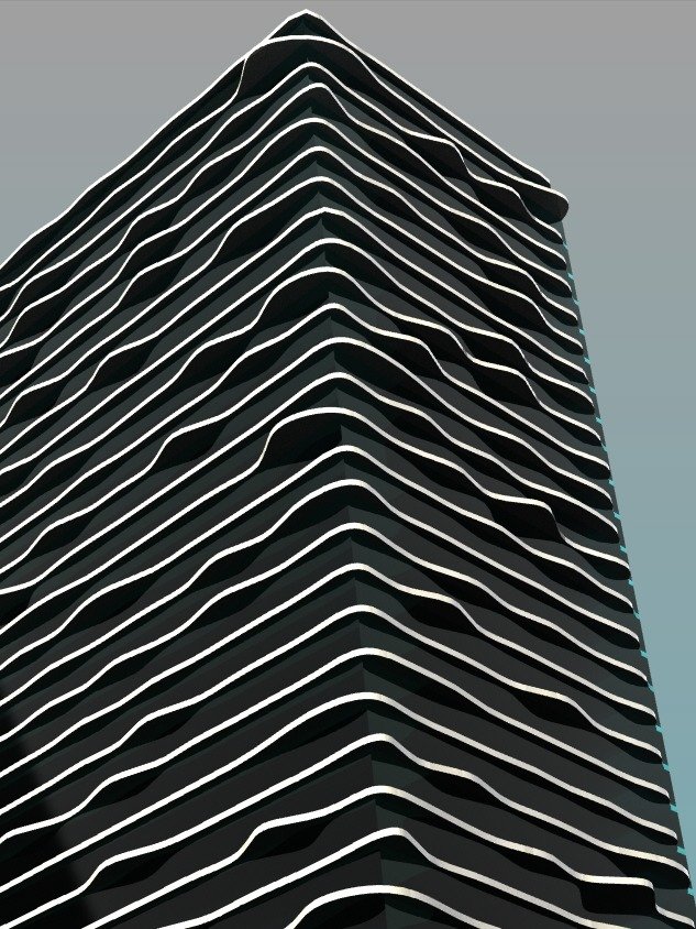 Liquid Architecture Parametric Tower Facade Design Grasshopper Rhino ...