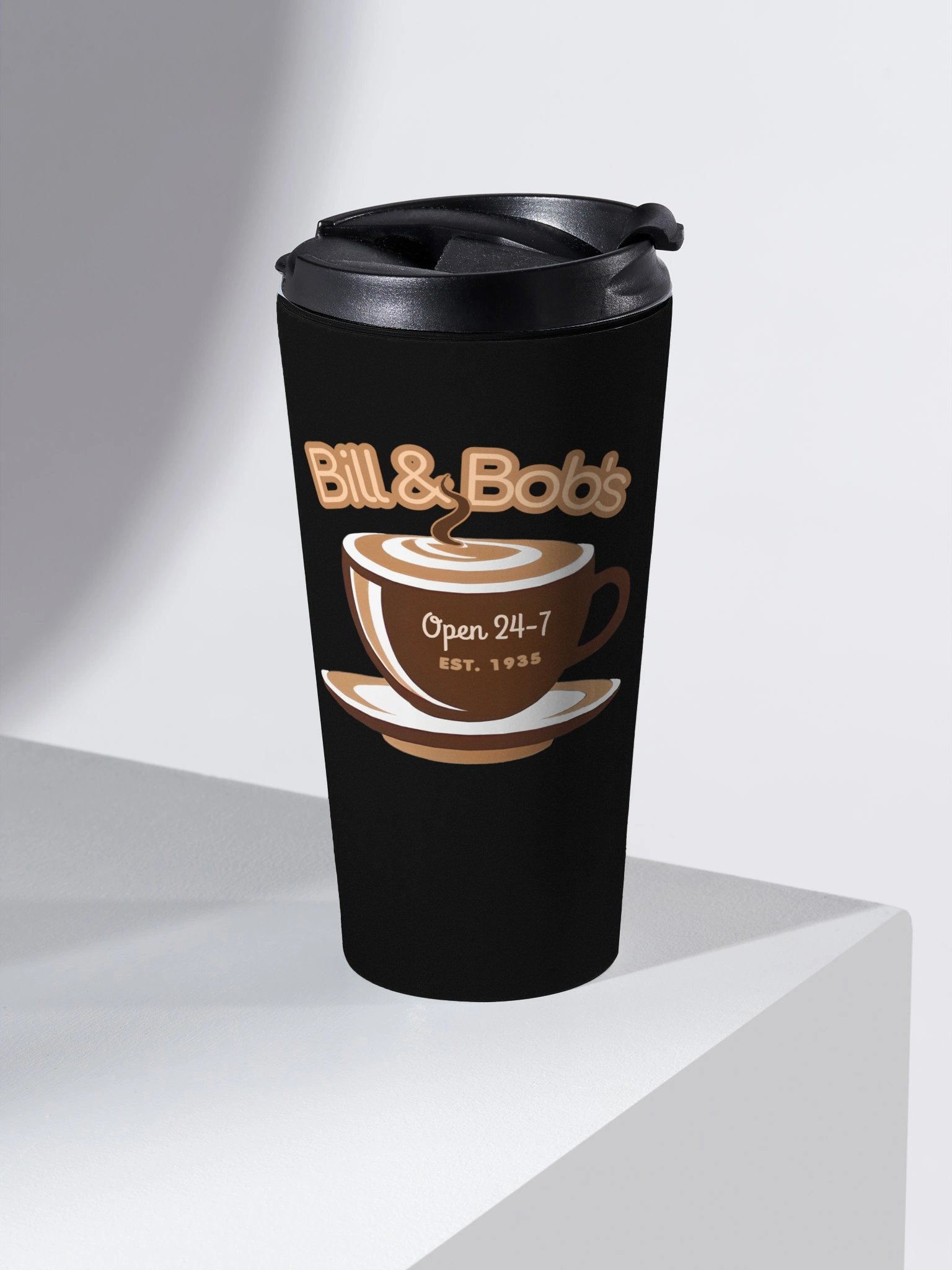 Bill & Bob's Coffee Shop Travel Mug product image (1)