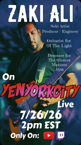 Next Guest: Zaki Ali 🎙️

We’re excited to welcome @zakialinj to YenYorkCity Live!

As a producer, engineer, Solo Artists for ...