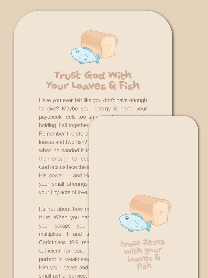 Trust God with Your Loaves and Fish: Devotional + Bonus Wallpaper product image (1)