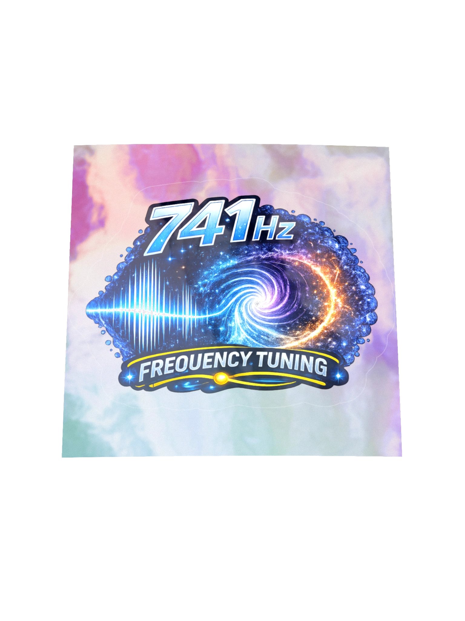 741 Hz Frequency Sticker on Holographic backing product image (1)