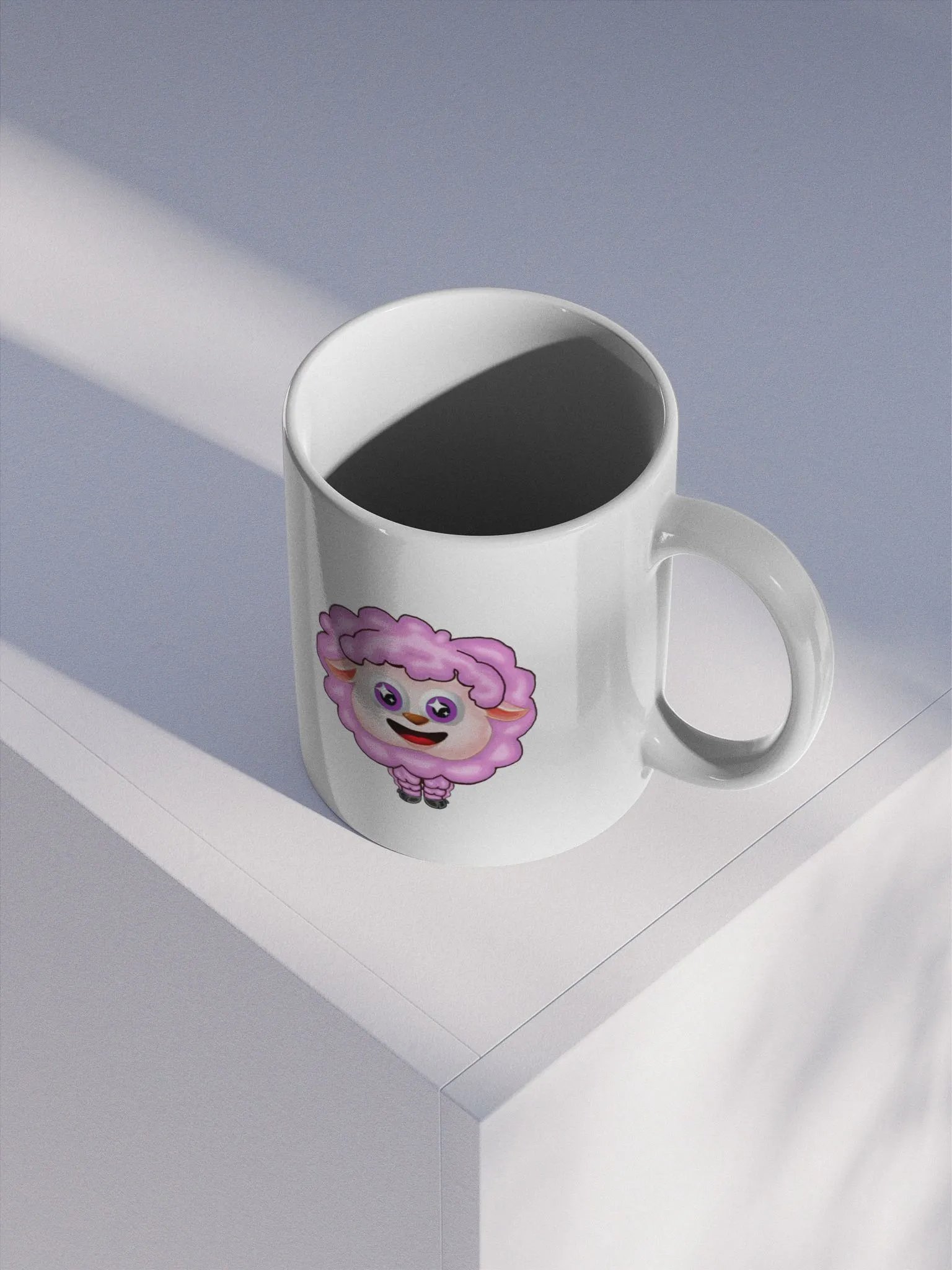 Sparkle Eyes Sheep Emote Mug product image (3)