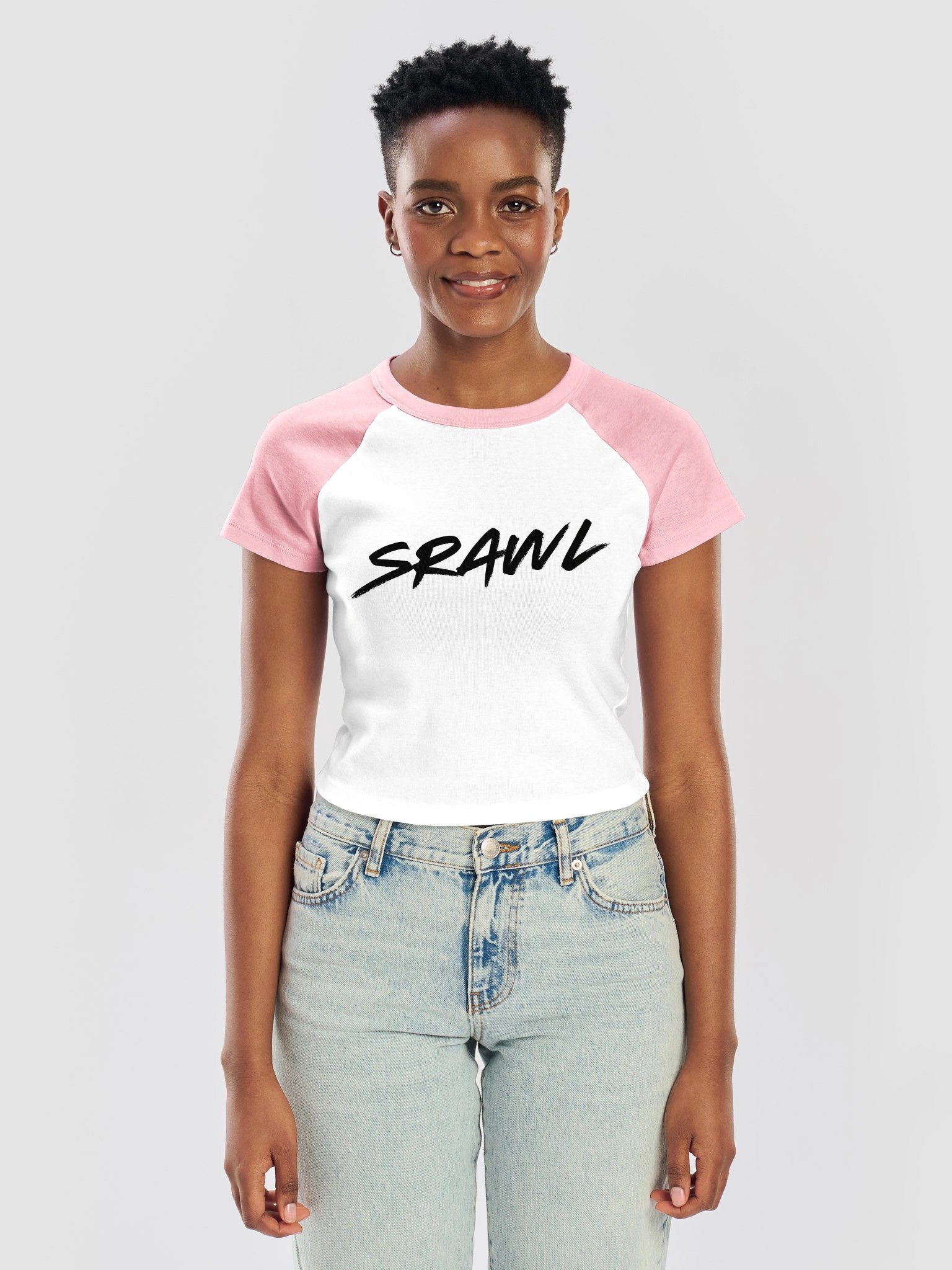 Saguaro Wrestling Micro-Rib Raglan Baby Tee product image (16)