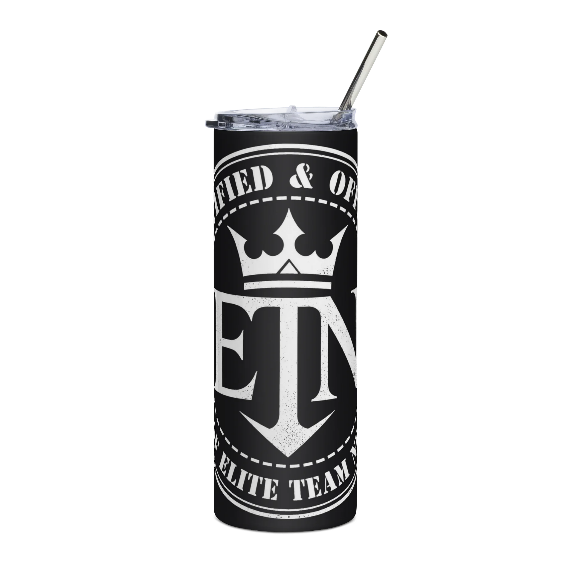 Certified ETN Tumbler (White On Black) product image (1)