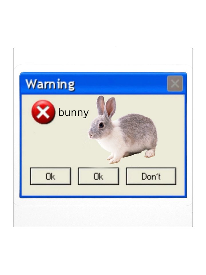 Warning! Sticker product image (2)