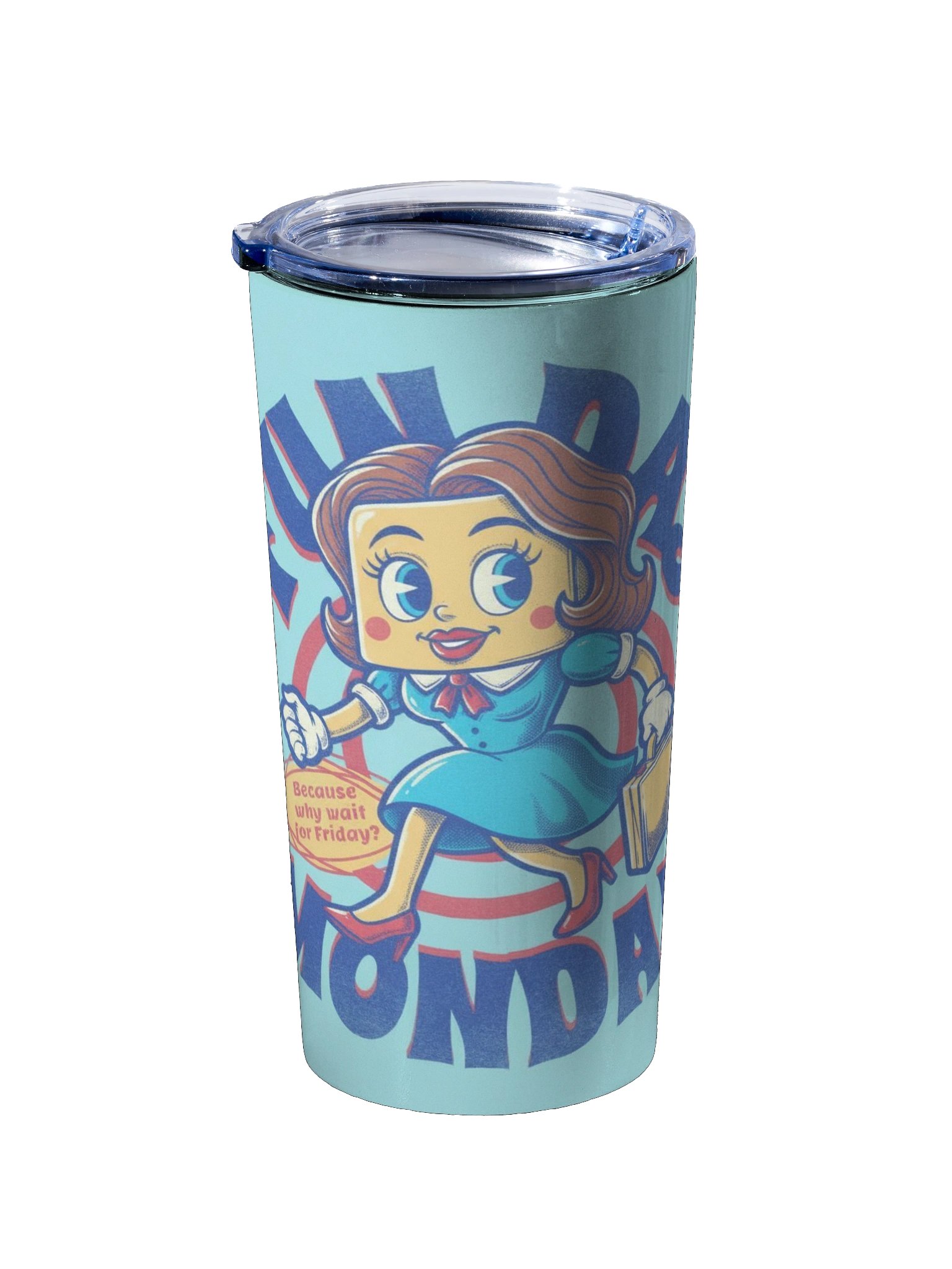 Fun Day Monday Stainless Steel Tumbler product image (2)