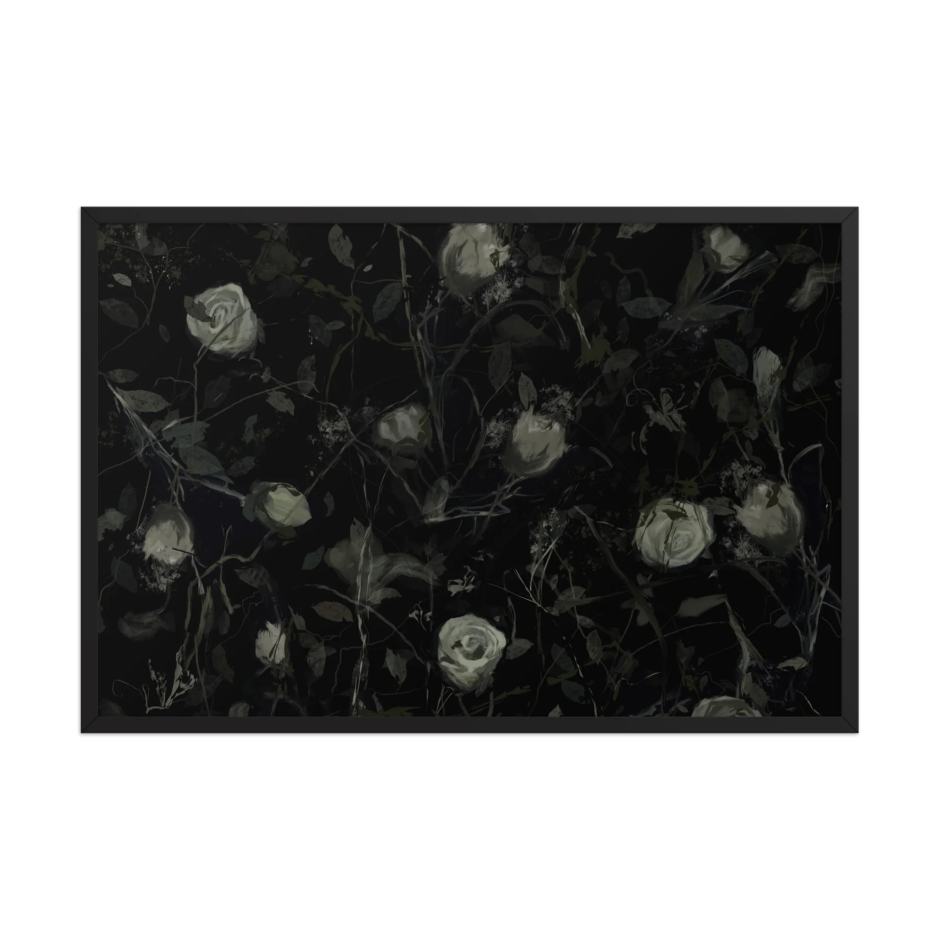 Moody florals framed paper product image (1)