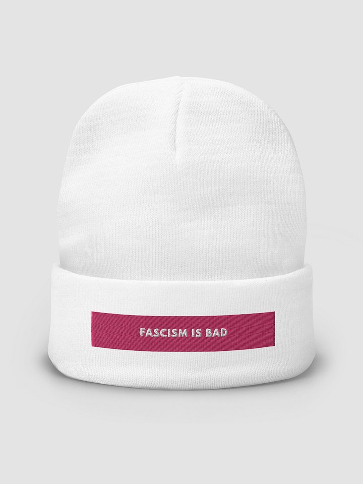 Fascism Is Bad Knit Beanie product image (2)
