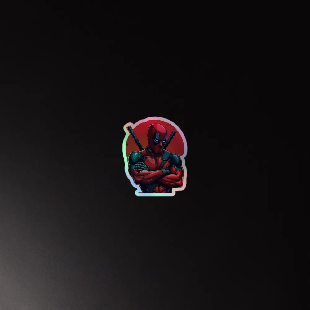 Deadpool Holographic Sticker Set product image (3)